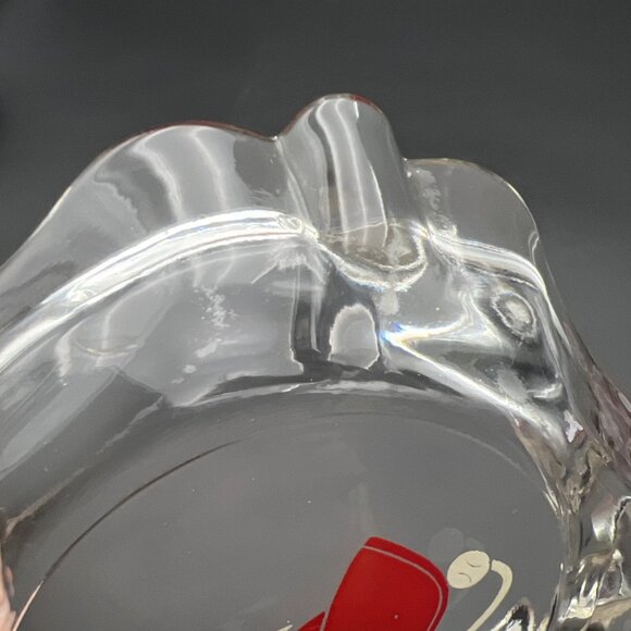 VTG 1950's era Philadelphia Phillies Glass Ashtray Baseball Red Cap ~4" - Picture 7 of 7